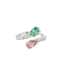 Anillo Abierto Ariana Grande x Swarovski Baño de Rodio Circonita | 5737372