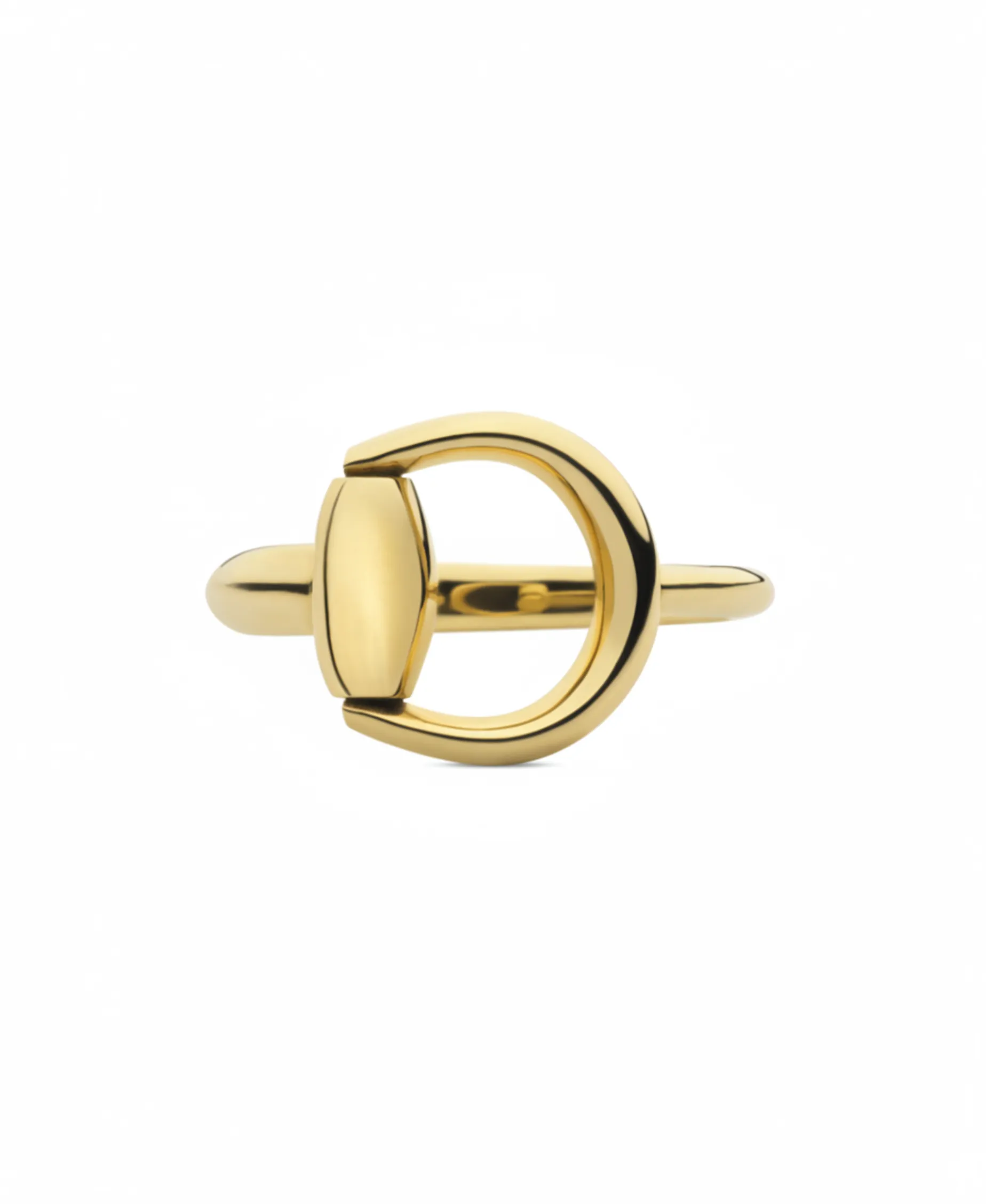 Anillo Abierto Gucci Horsebit Oro Amarillo | YBC795651001014