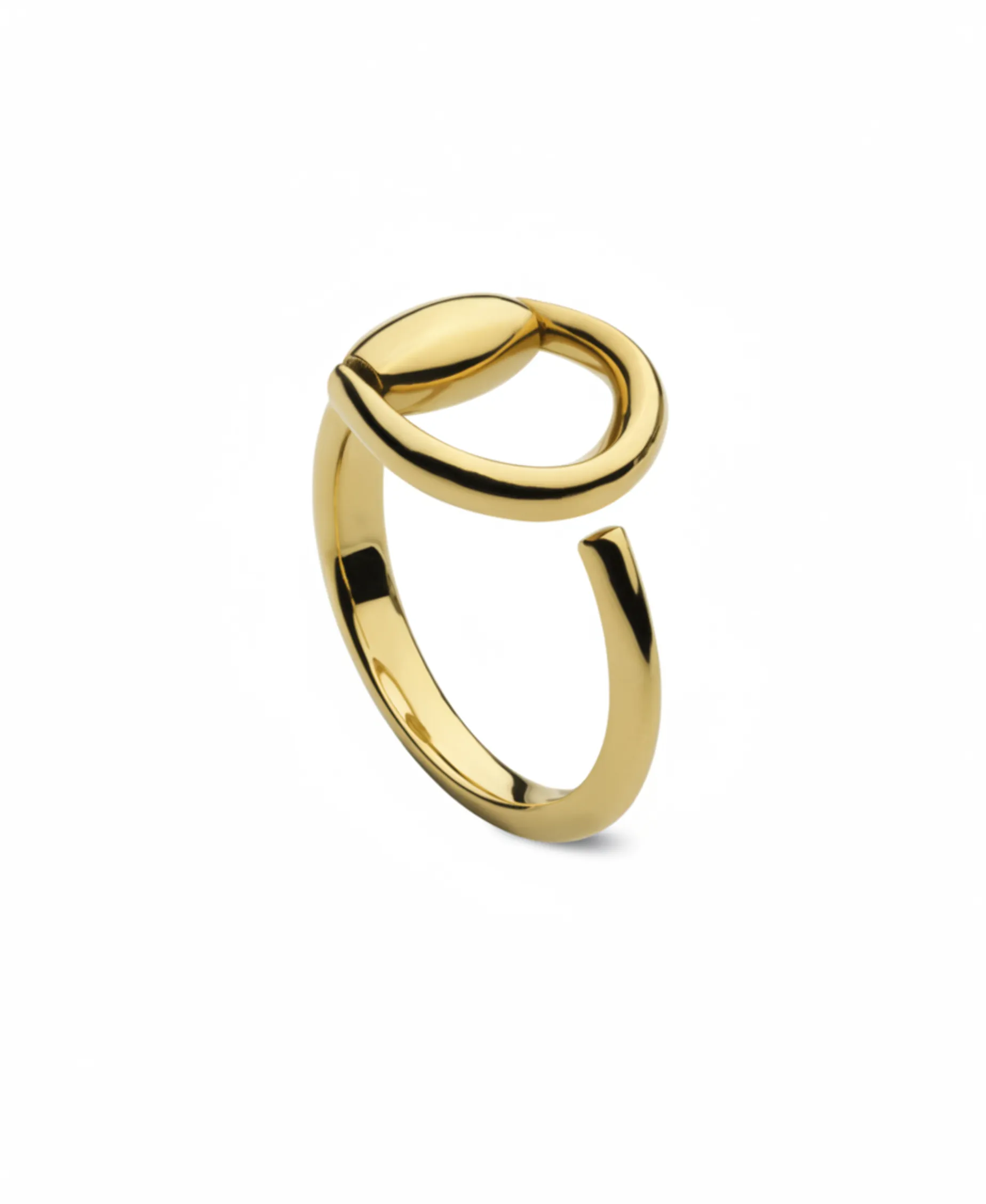 Anillo Abierto Gucci Horsebit Oro Amarillo | YBC795651001014