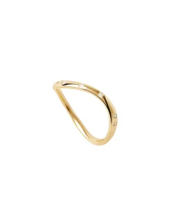Anillo Air PDPAOLA Plata de Ley con Baño de Oro 18K y Circonitas | AN01-E59