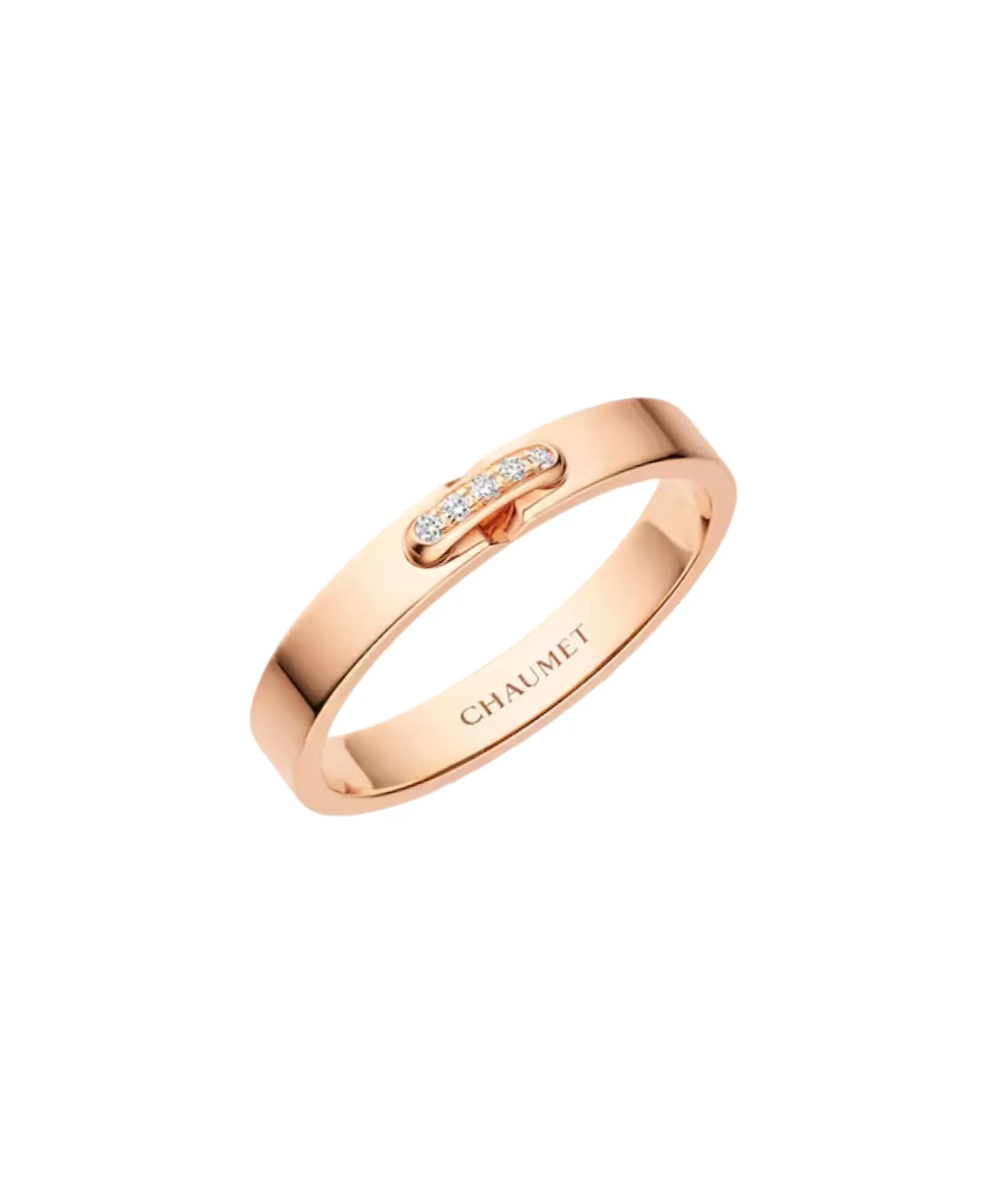 Anillo Alianza Chaumet Liens Évidence Oro Rosa y Diamantes | 082560