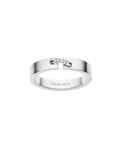 Anillo Alianza Chaumet Liens Évidence Oro Blanco y Diamantes | 080315