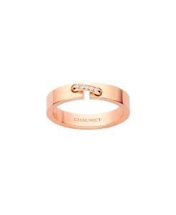 Anillo Alianza Liens Évidence Chaumet Oro Rosa y Diamantes | 080542