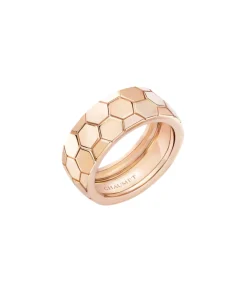 Anillo Ancho Bee de Chaumet en Oro Rosa | 085408