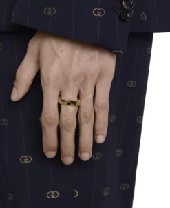 Anillo Ancho Gucci Link to Love Oro Amarillo - YBC6621840010