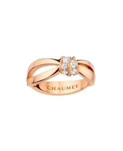 Anillo Chaumet Liens Séduction Oro Rosa y Diamantes | 083055