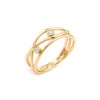 Anillo con Diamantes en Oro Amarillo