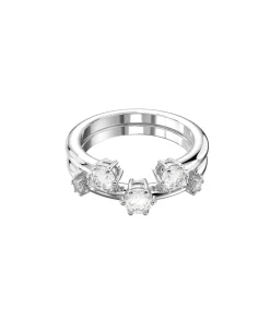 Anillo Constella Swarovski Set 2 Piezas Blanco con Baño de Rodio | 5640961