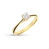 Anillo de Compromiso Solitario con Diamante 0,30 cts en Oro Amarillo