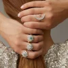 Anillo DELCERRO Oro y Plata Luna Estrella Pequeña | 10961
