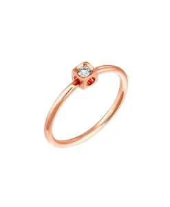 Anillo Dinh Van Le Cube Diamante Oro Rosa - 208715