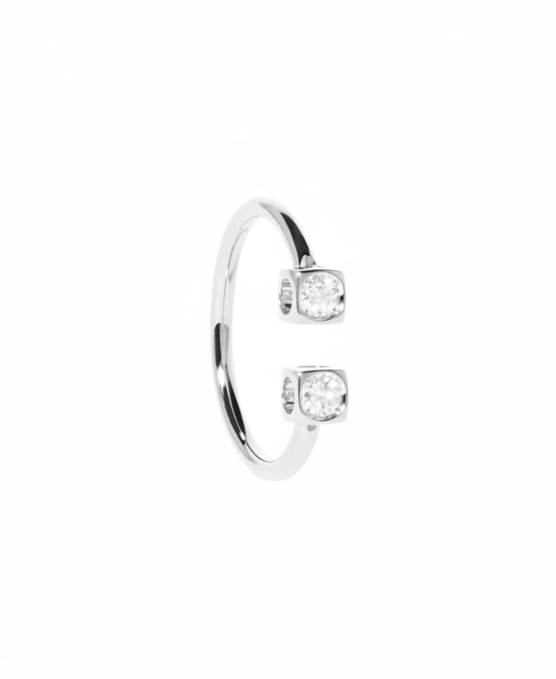 Anillo Dinh Van Le Cube Diamant Oro Blanco y Diamantes | 208512
