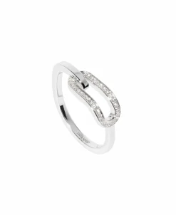 Anillo Dinh Van Maillon Oro Blanco y Diamantes Pequeño | 260622