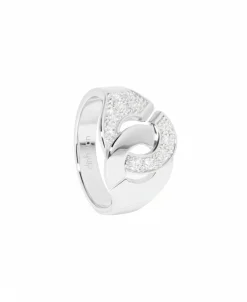 Anillo Dinh Van Menottes Oro Blanco y Diamantes | 267103