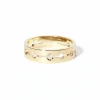 Anillo dinh van Pulse modelo pequeño oro amarillo y diamantes | 228511