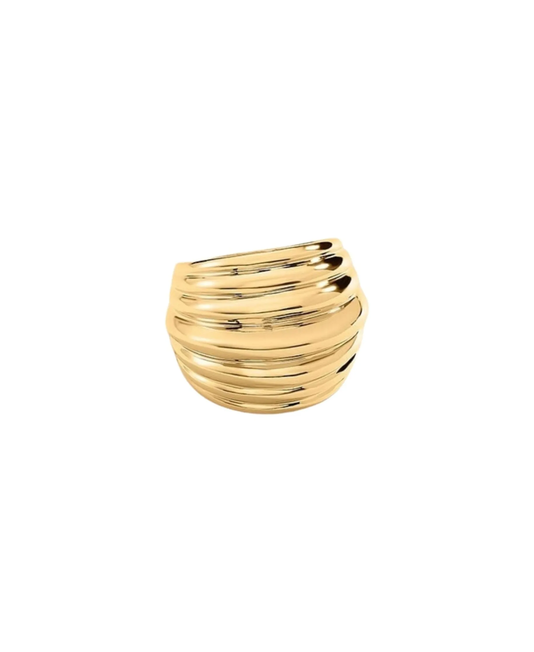 Anillo Dorado AGATHA París N° 13 Concha | 2280101-157