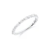 Anillo Fino con Diamantes Multitalla 0,53 cts en Oro Blanco