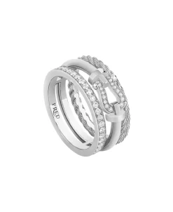 Anillo FRED Force 10 Rise Oro Blanco y Diamantes | 4B1021
