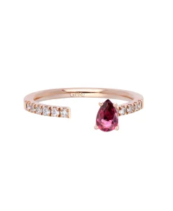 Anillo Gold&Roses Abierto I Am Red Oro Rosa y Rubelita | GR-489.3RL