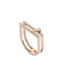 Anillo Gold&Roses Herité Doble Oro Rosa y Diamantes | GR-543.3