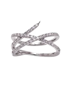 Anillo Gold&Roses Loulou Doble Oro Blanco | GR-262.1
