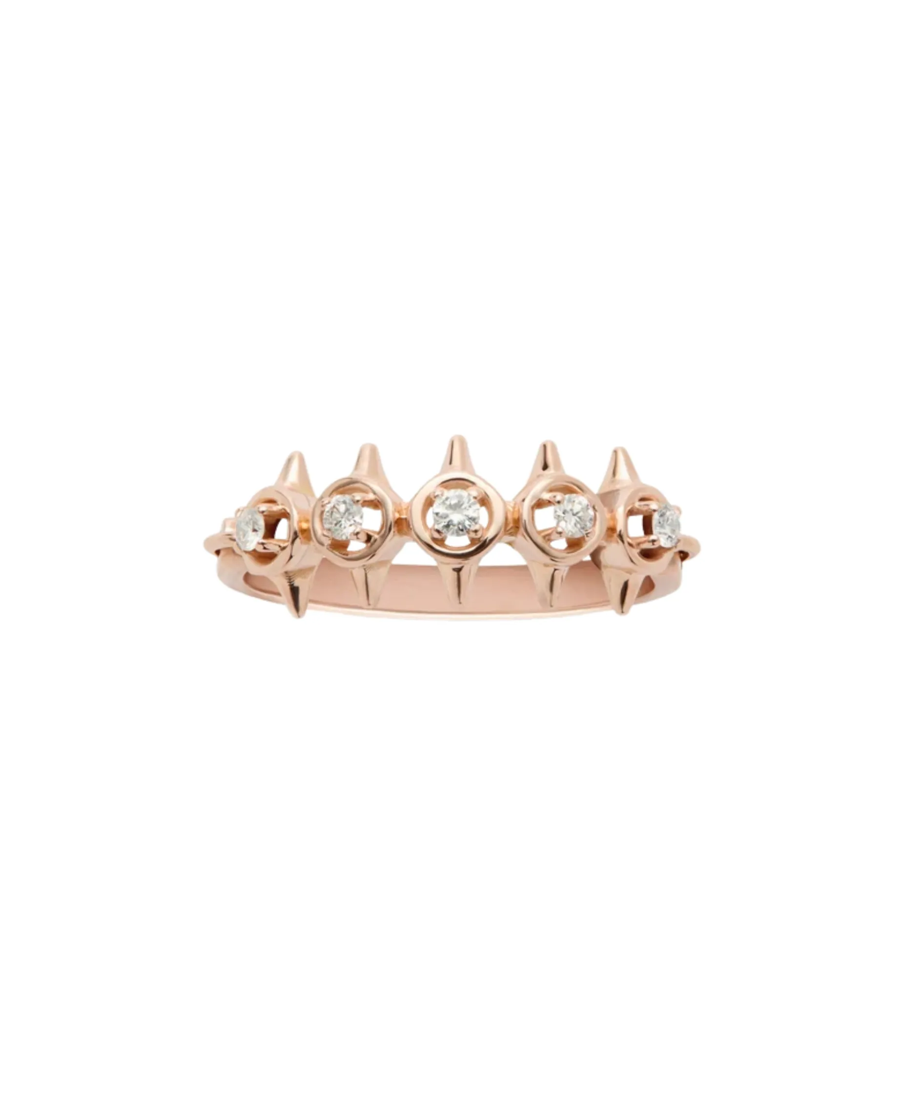 Anillo Gold&Roses Peak Palace Rivière 5 Oro Rosa y Diamantes | GR-602.3