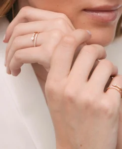 Anillo Gold&Roses Satélite Saudade Oro Rosa y Diamantes | GR-423.3