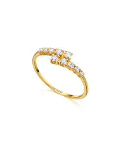 Anillo LECARRÉ Media Alianza Doble Con Diamantes | GA098OA