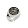 Anillo Marco Dal Maso Moneda Signet en Plata Oxidada | AGAN42-01BVSB