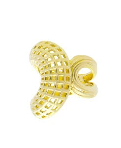 Anillo Marina García Tweed Plata Bañada en Oro | 91235SD