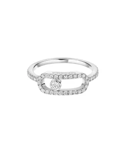 Anillo Messika Move Uno Grande Pavé Oro Blanco | 12113-WG