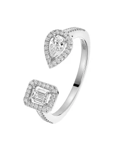 Anillo Messika My Twin Toi et Moi Oro blanco | 06471-WG