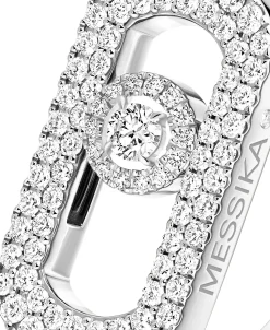 Anillo Messika So Move Oro Blanco con Pavé | 12937-WG
