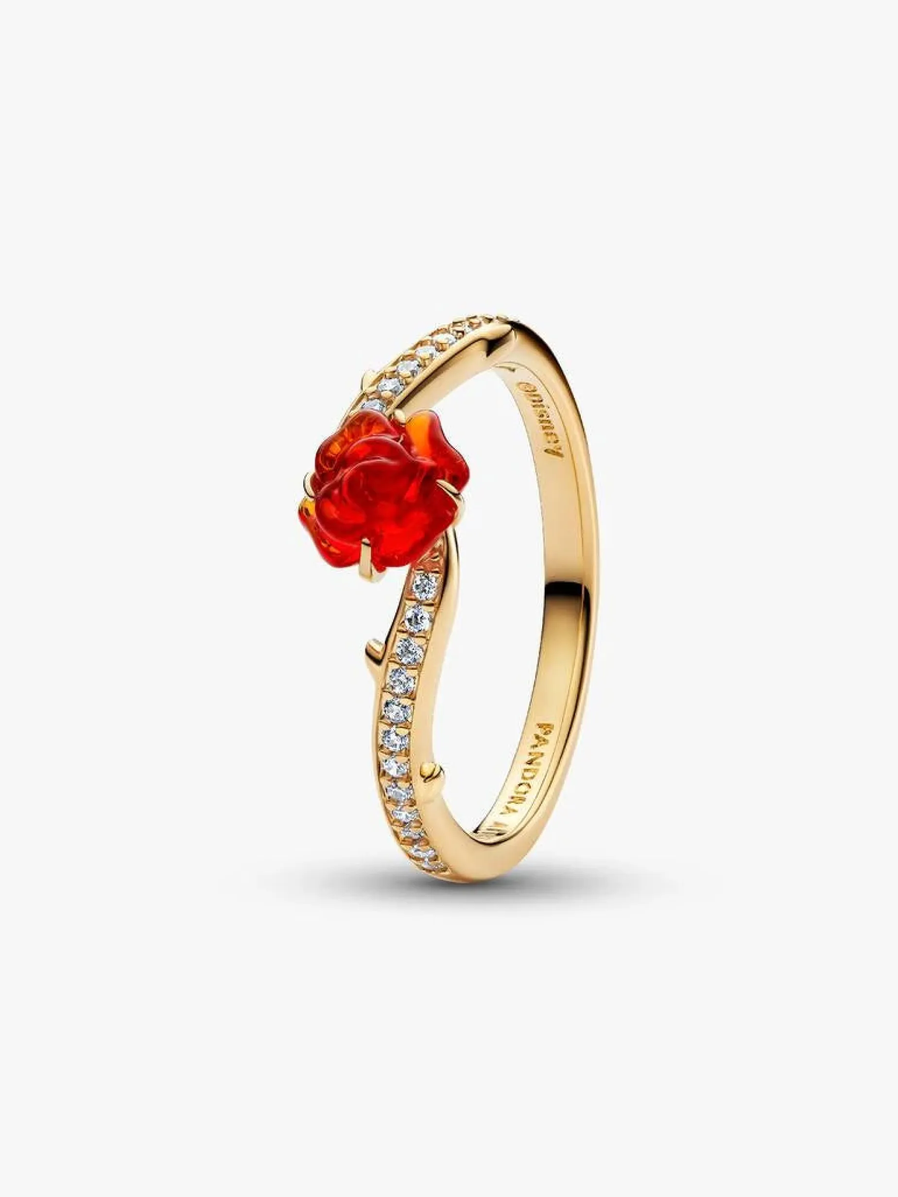 Anillo Pandora Rosa Encantada de La Bella y la Bestia de Disney | 163984C01