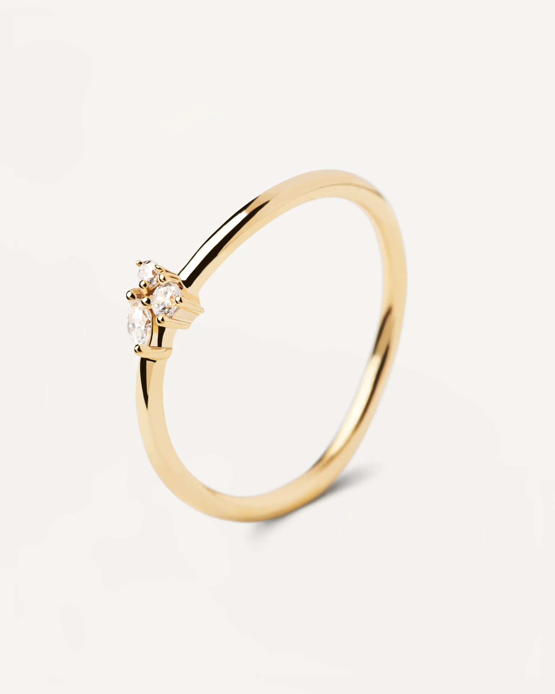 Anillo PDPAOLA Lua Plata Baño Oro | AN01-843