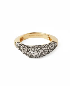 Anillo PDPAOLA Pavé Duna Plata Baño Oro | AN01-B68