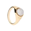 Anillo PDPAOLA Pavé Moon Plata Baño Oro | AN01-B21