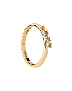 Anillo PDPAOLA Rainbow Wing Plata Baño Oro | AN01-C10