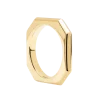 Anillo PDPAOLA Signature Link Plata Baño Oro | AN01-378