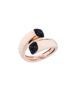 Anillo PESAVENTO Polvere di Sogni Negro Plata Baño Oro Rosa | WPLVA2175