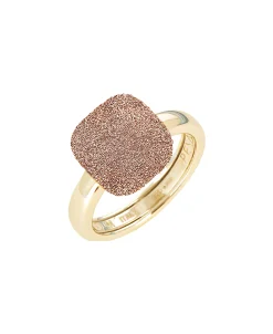 Anillo PESAVENTO Polvere di Sogni Champán Plata Baño Oro Amarillo | WPSCA292
