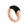 Anillo PESAVENTO Polvere di Sogni Negro Plata Baño Oro Rosa | WPLVA2231