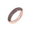 Anillo PESAVENTO Polvore di Sogni Marrón Plata Baño Rosa | WPLVA2238