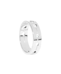 Anillo Pulse Dinh Van Oro Blanco 18K y Diamantes | 228512