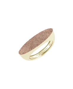 Anillo Sello PESAVENTO Polvere di Sogni Champán Plata Baño Oro Amarillo | WPSCA480