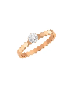 Anillo Solitario Bee de Chaumet Oro Rosa y Diamante 0,30 cts | J4NC00