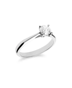 Anillo Solitario con Diamante 0,54 cts en Oro Blanco