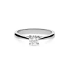 Anillo Solitario con Diamante 0,40 cts en Oro Blanco