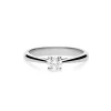 Anillo Solitario con Diamante 0,31 cts en Oro Blanco