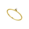 Anillo Solitario Lateral LECARRÉ Oro Amarillo 18K y Diamante | GA111OA